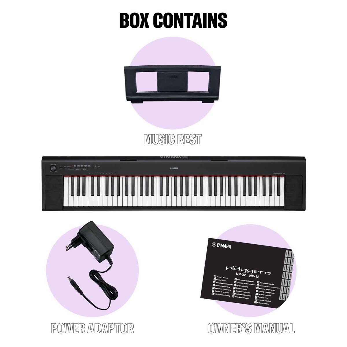 YAMAHA NP 32  PIANO-DIGIT. 76/Tas SEMIP.
