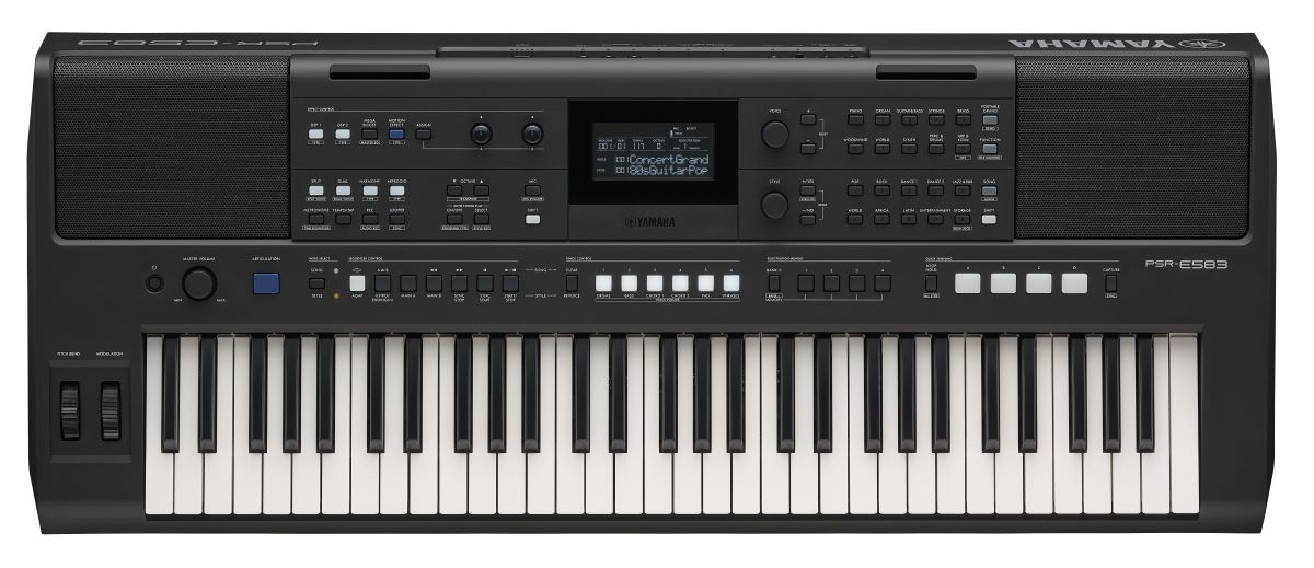 YAMAHA PSR E 583  820 VOICES 345 STILI