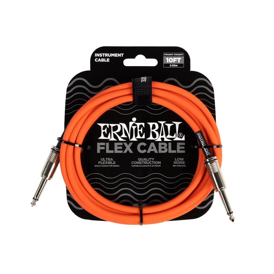 ERNIE BALL 6416 FLEX CABLE ORANGE 3 mt