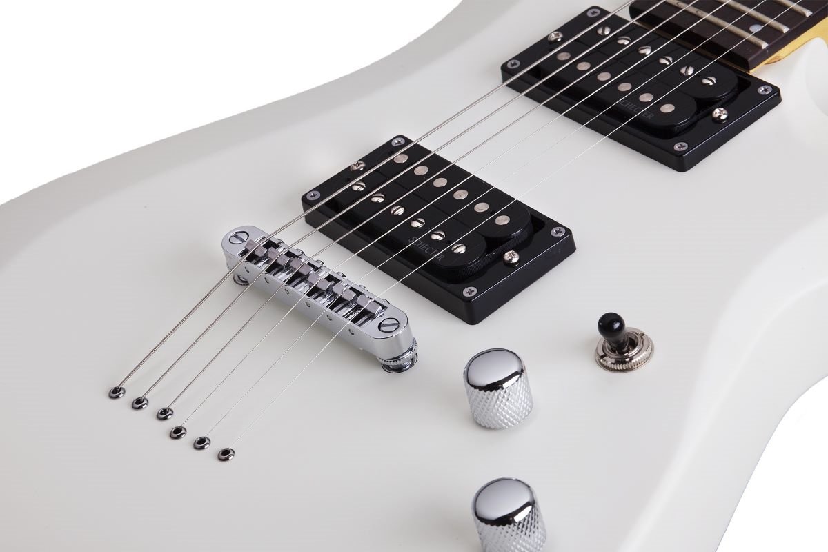 SCHECTER C-6 DELUXE SWHT BIANCA SATIN
