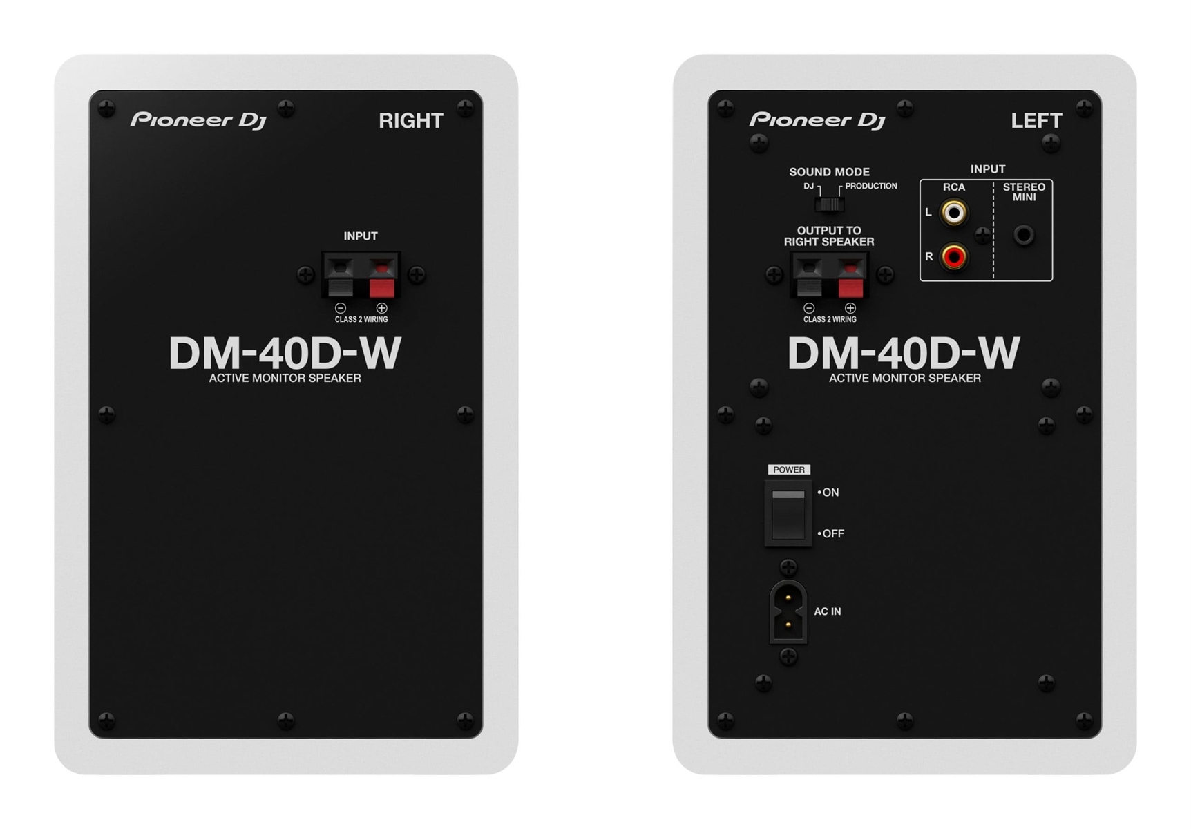 PIONEER DJ DM-40D WHITE