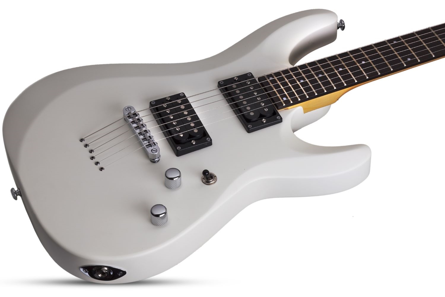 SCHECTER C-6 DELUXE SWHT BIANCA SATIN