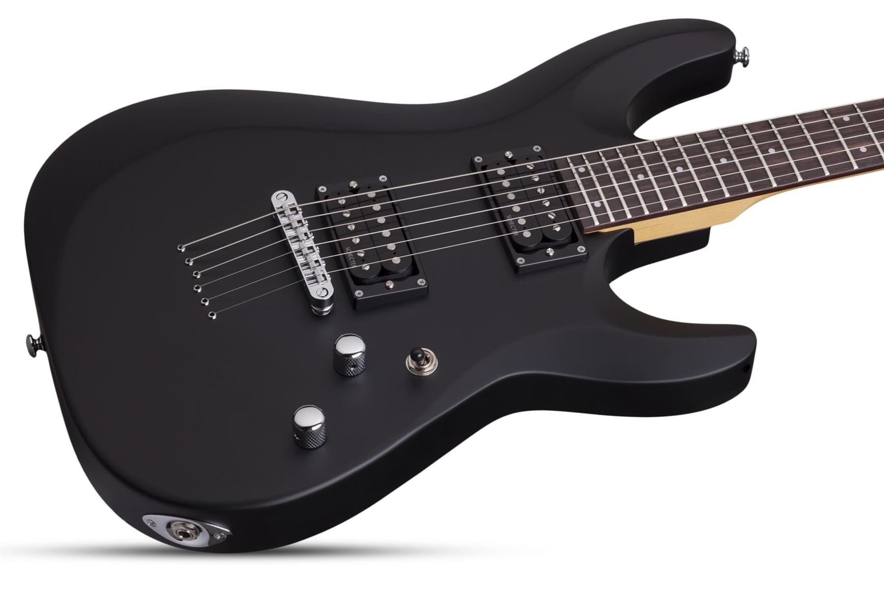 SCHECTER C-6 DELUXE SBK  NERA SATINATA