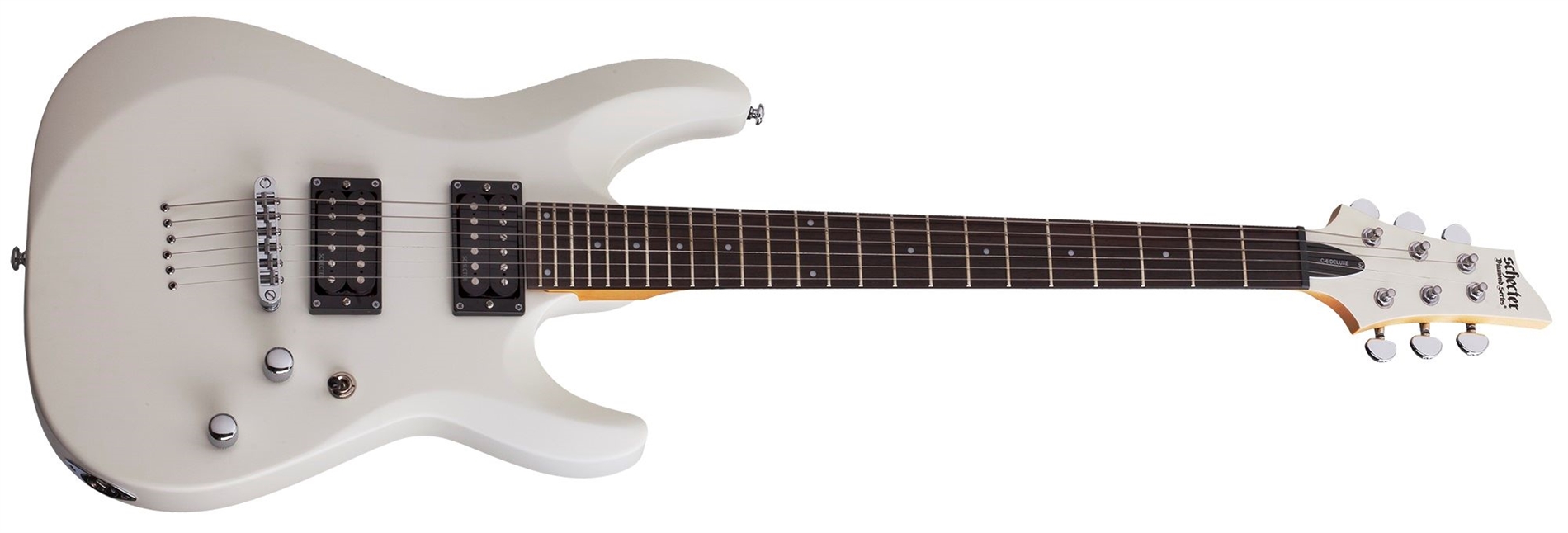 SCHECTER C-6 DELUXE SWHT BIANCA SATIN