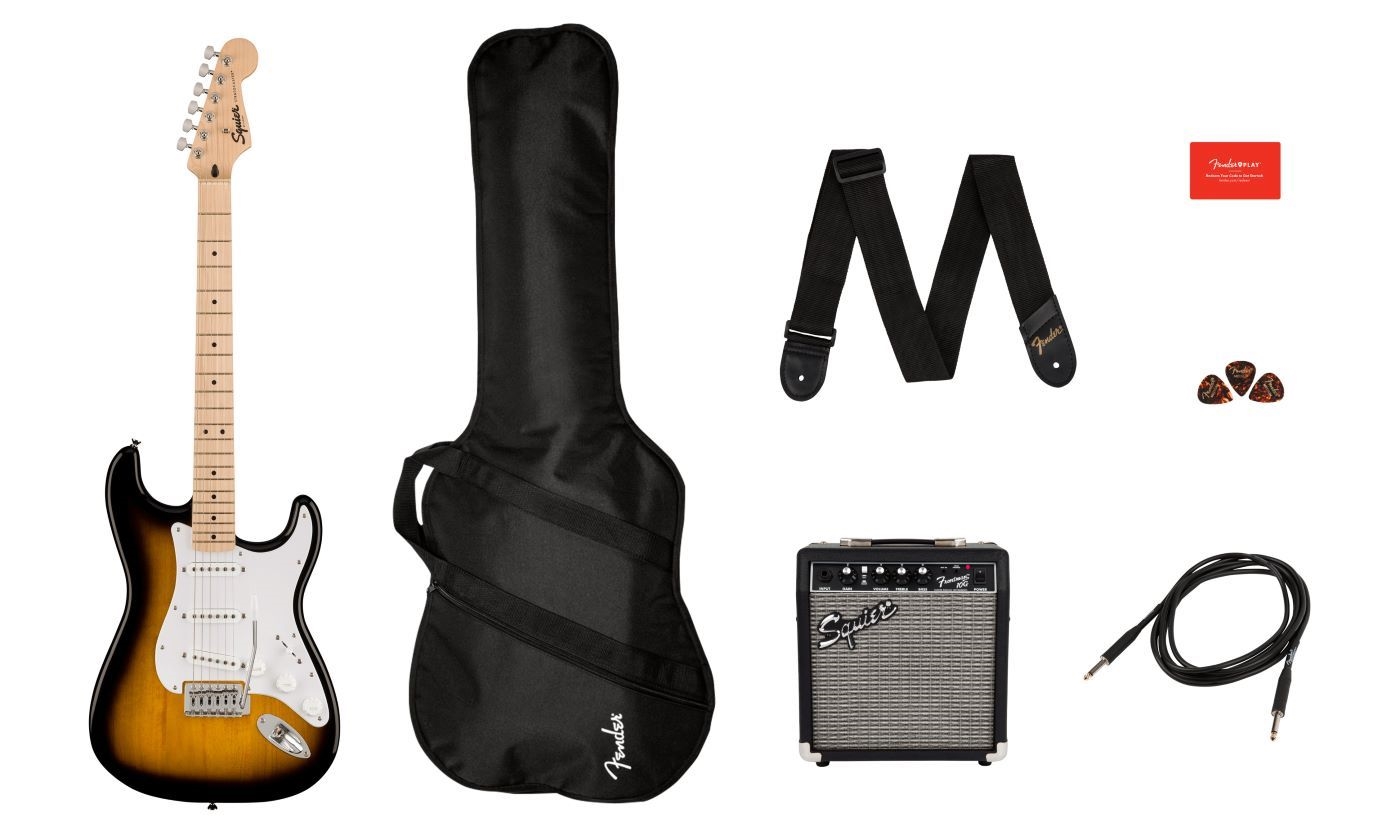 SQUIER SONIC STRATOCASTER PACK MN 2TS