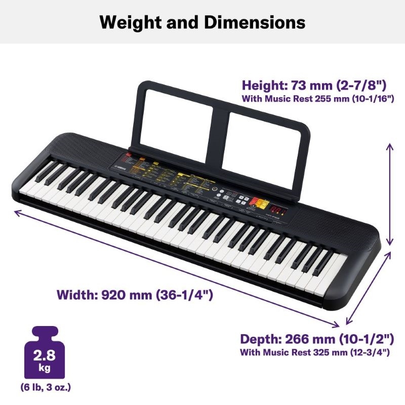 YAMAHA PSR F52 61