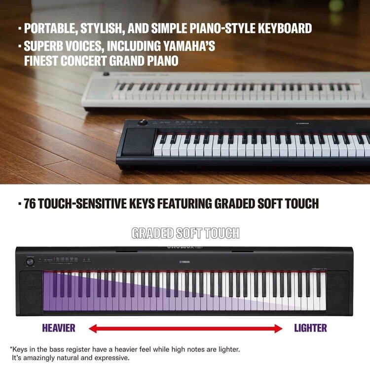 YAMAHA NP 32  PIANO-DIGIT. 76/Tas SEMIP.